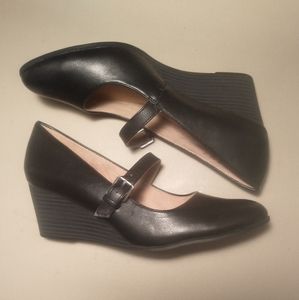 SOUL Naturalizer brand, womens, smooth black wedge, size 8M, mary jane style
